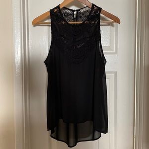 Chloe K black tunic tank